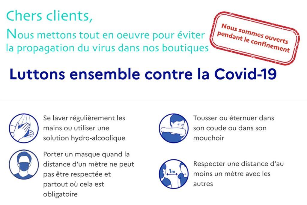 Message ouverture Confinement Novembre 2020